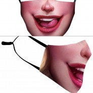 Washable & Funny Face Masks 3 Lick Your Lips
