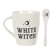 White Witch Mug & Spoon Set 2 