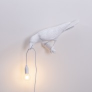 Seletti White Bird Lamp 4 Looking Left