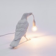 Seletti White Bird Lamp 13 Waiting
