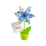 Windmill in Plant Pot - 4 Pack 4 