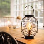 Wire Lantern Table Lamp 1 