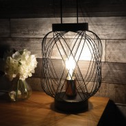 Wire Lantern Table Lamp 2 
