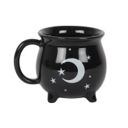 Witches Brew Black Cauldron Teapot & Mugs Tea Set 4 Front view of a mug