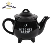 Witches Brew Black Ceramic Single Teapot 2 
