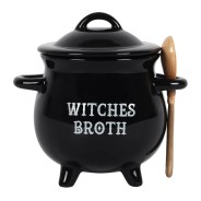 Witches Broth Cauldron Soup Bowl & Spoon 2 