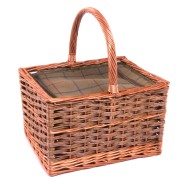 Shopping Tweed Cooler Wicker Picnic Baskets 3 Yorkshire 