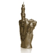 Zombie Brass Hand Candle "The Bird" 4 