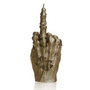 Zombie Brass Hand Candle "The Bird" 3 