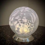 10cm Warm White Glass Ball Light