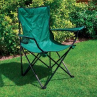 6 x Folding Camping Chairs with Cup Holders