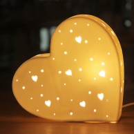 3D Ceramic Lamp Heart
