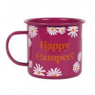 Happy Campers Enamel Mug