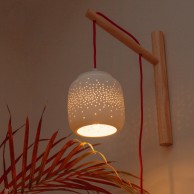 Fireflies Porcelain Lamp