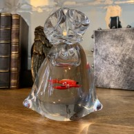 Goldfish in Bag Glass Paperweight