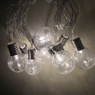 Solar Mini Bulb String Lights in Warm White - Rowan