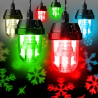 6 LED Snowflake Projector Lights