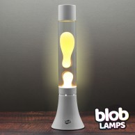 MODERN Blob Lamp White 14.5" - Warm White/Clear