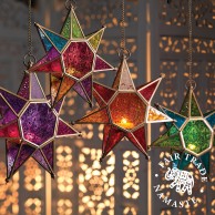 Moroccan Style Star Glass Lantern