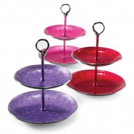 Recycled Aluminium Cake Stand with Enamel 
