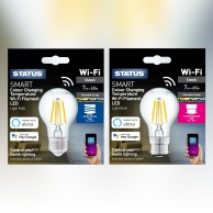 Smart Wi-Fi Tunable White Filament LED Bulb