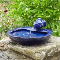 Solar Ceramic Fish Fountain