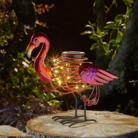 Solar Spiralight Flamingo