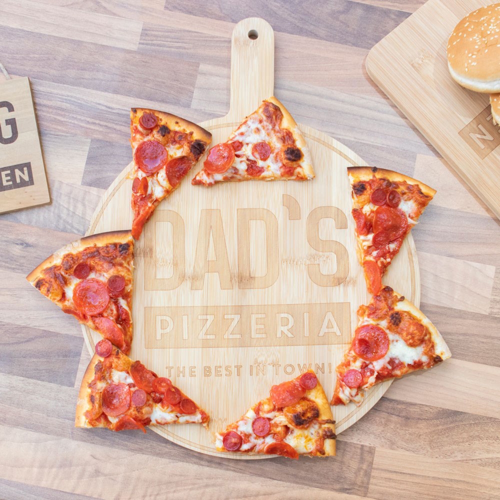 Dads Pizzeria Wooden Bamboo 12 Pizza Board