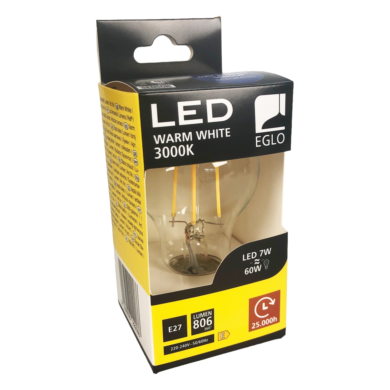 Click to view product details and reviews for E27 Day And Night Sensor Filament Style 806 Lumen.