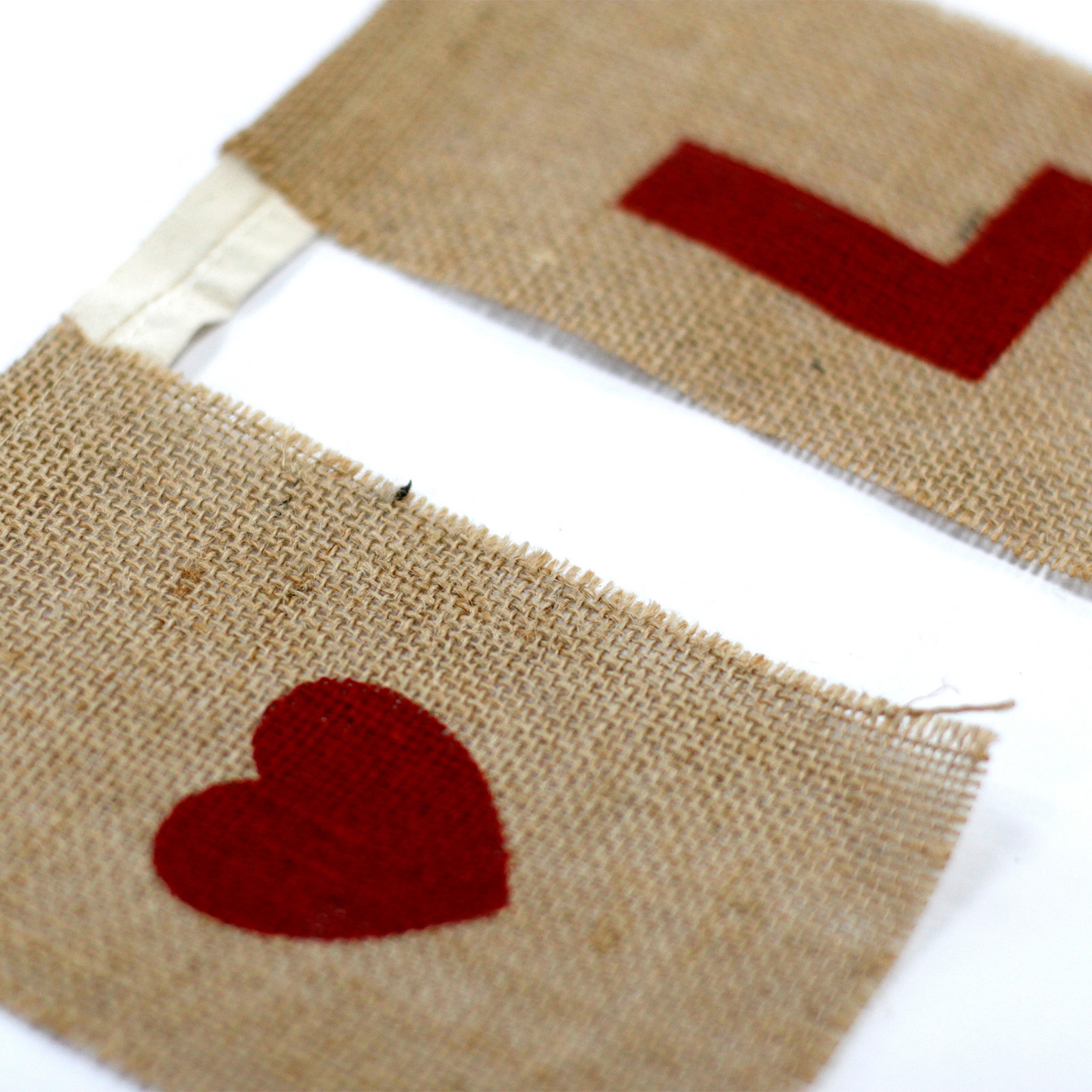 Click to view product details and reviews for I Love You Eco Jute Bunting.