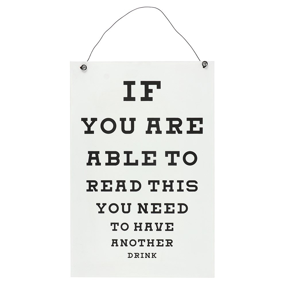 Click to view product details and reviews for Eye Chart Bar Sign.