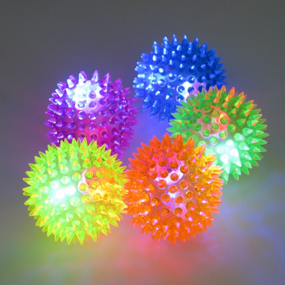 Image of Small Light Up Spikey Ball: 6.5cm