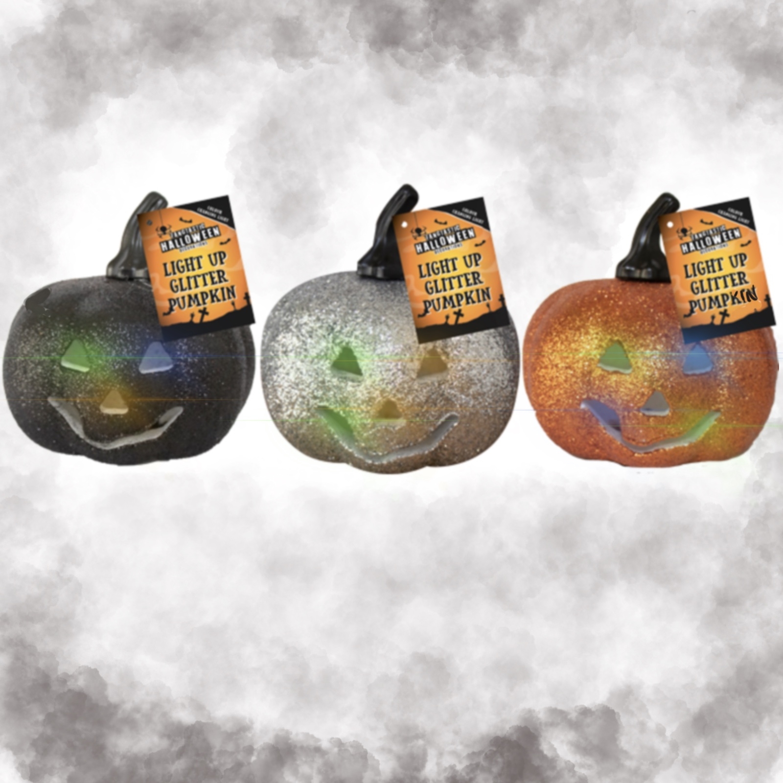 Click to view product details and reviews for Light Up Glitter Pumpkins 3 Pack.