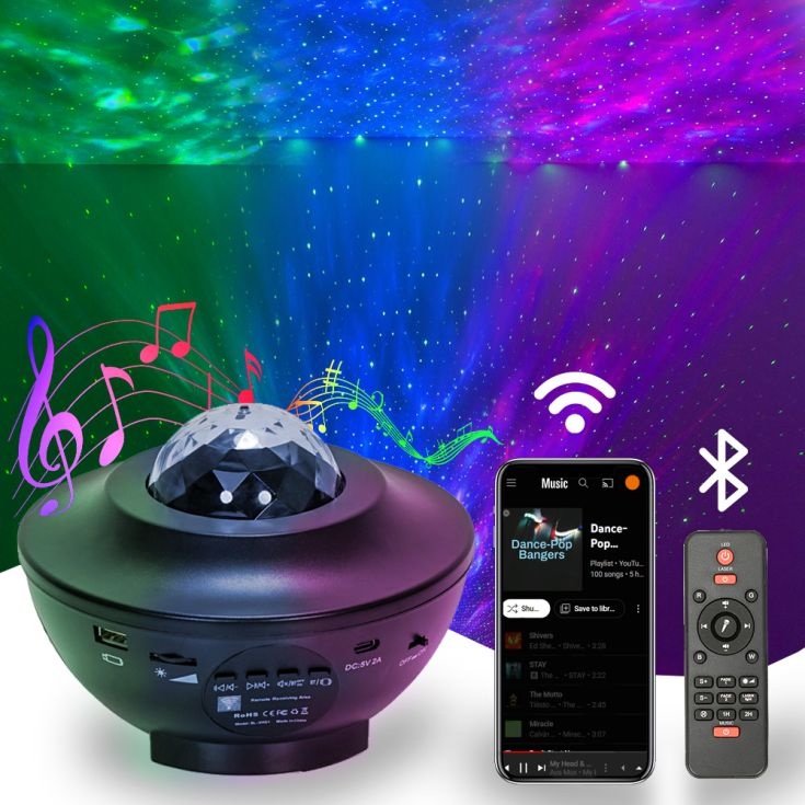 Usb Starry Sky Light Projector Bluetooth Speaker