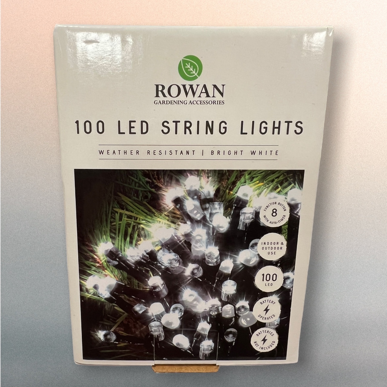 Click to view product details and reviews for 100 Led Bright White String Lights B O.