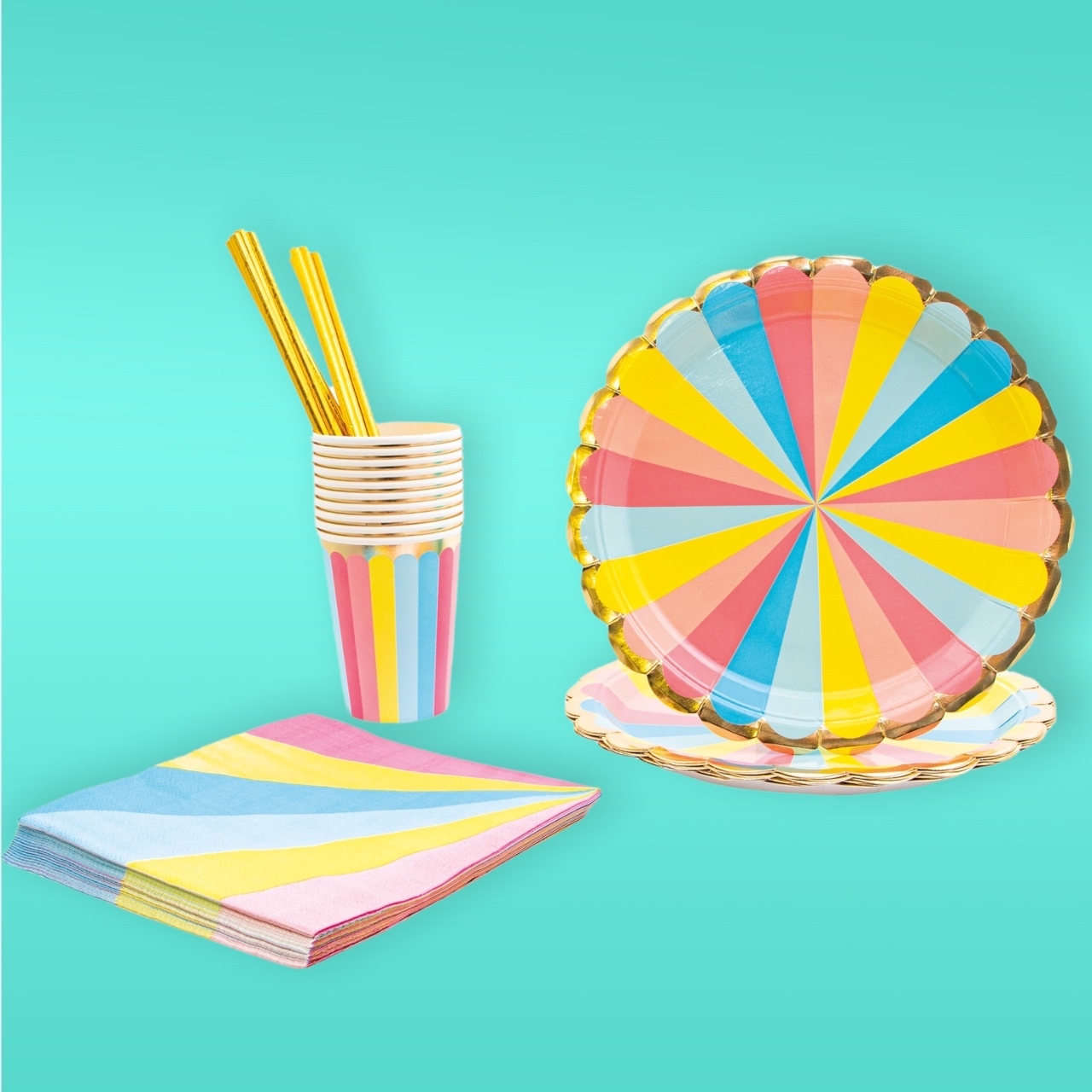 Click to view product details and reviews for Carnival 40pc Party Tableware.