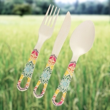 Click to view product details and reviews for Bamboo Cutlery Set Mandala Design.