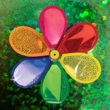 Click to view product details and reviews for Holographic Fabric Windmill Stake.