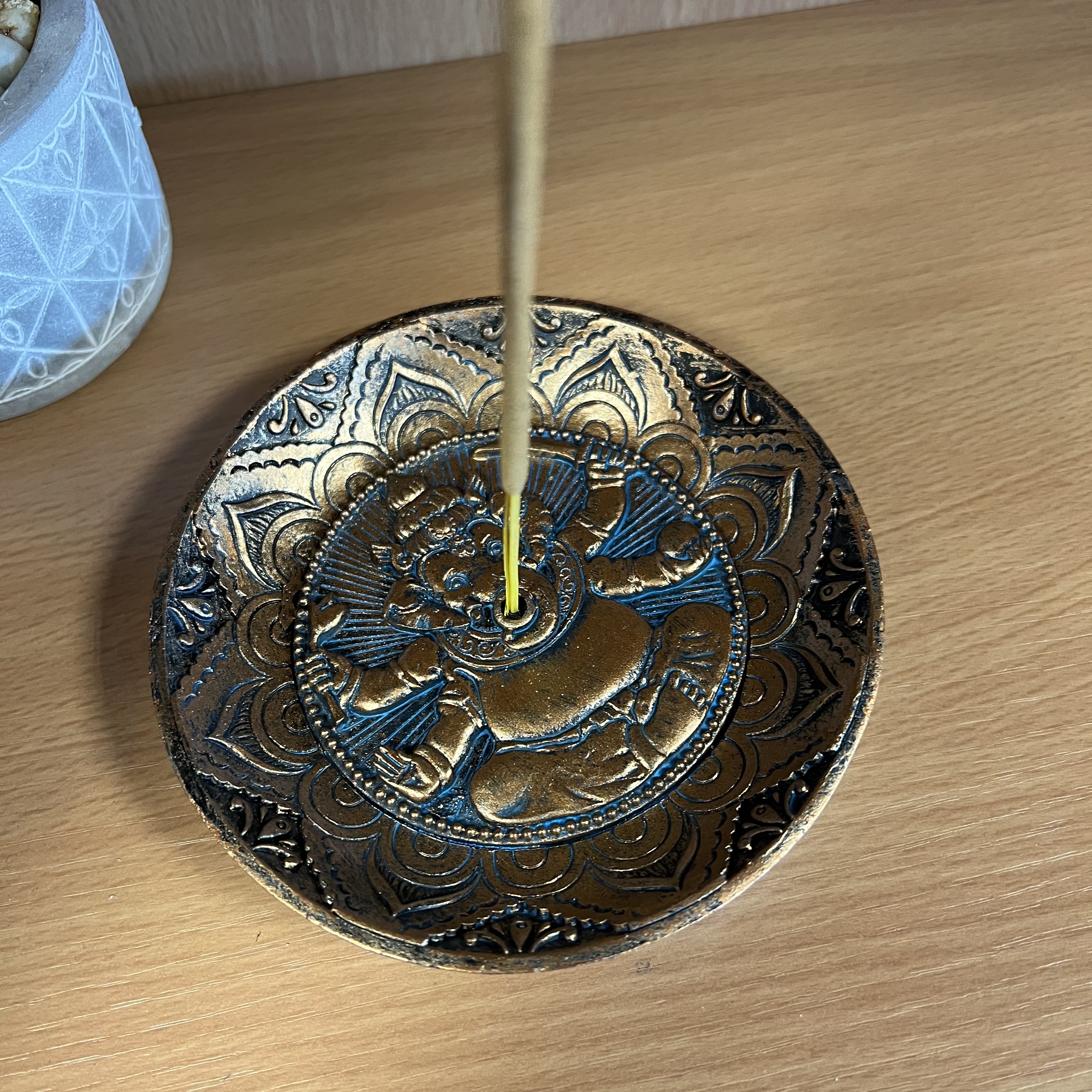 Click to view product details and reviews for Ganesh Incense Holder Plate.