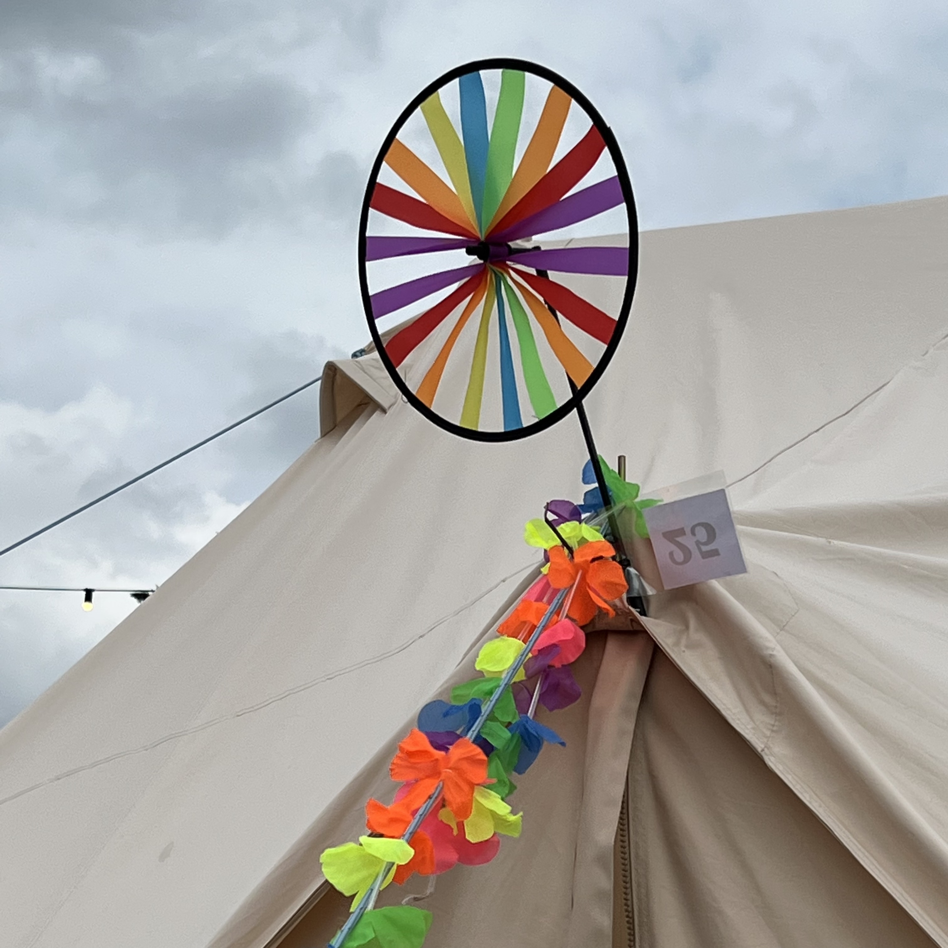 Click to view product details and reviews for Rainbow Fabric Windmill Wheel Stake.