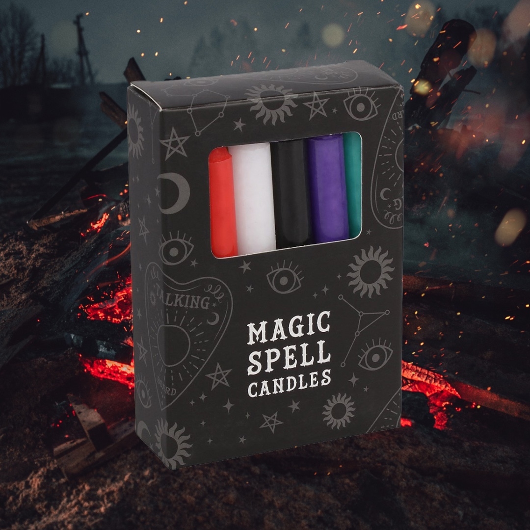 Magic Spell Candles Mixed Colours 12 Pack
