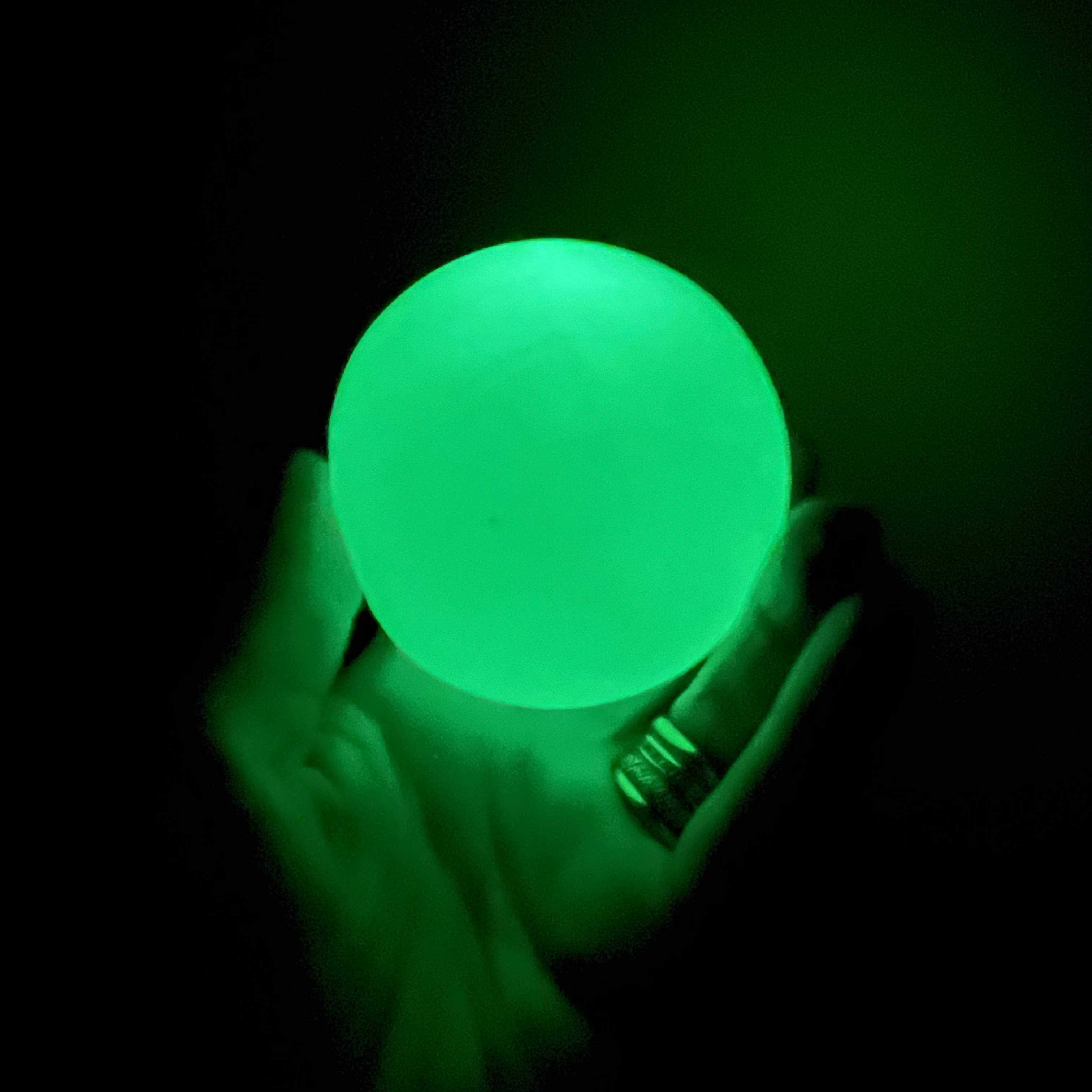 Image of Dog Squeaky Glow in the Dark Ball - Tennis Ball Size