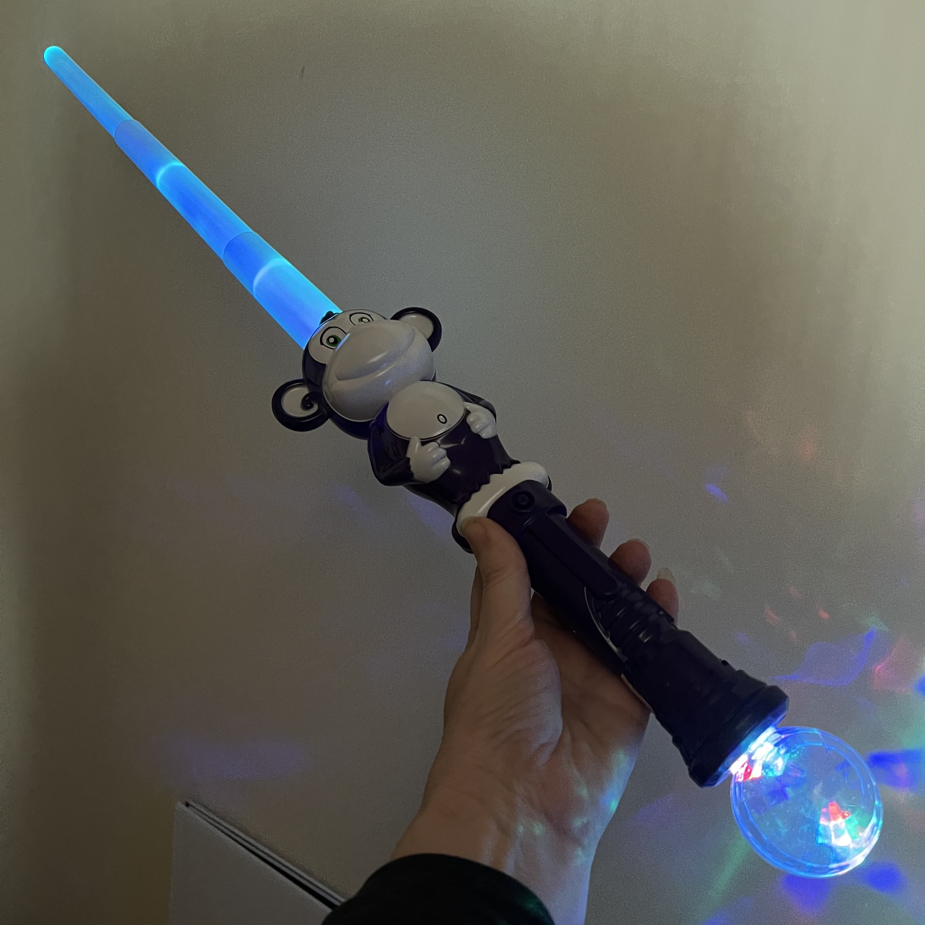 Click to view product details and reviews for Light Up Extending Animal Wand Monkey.