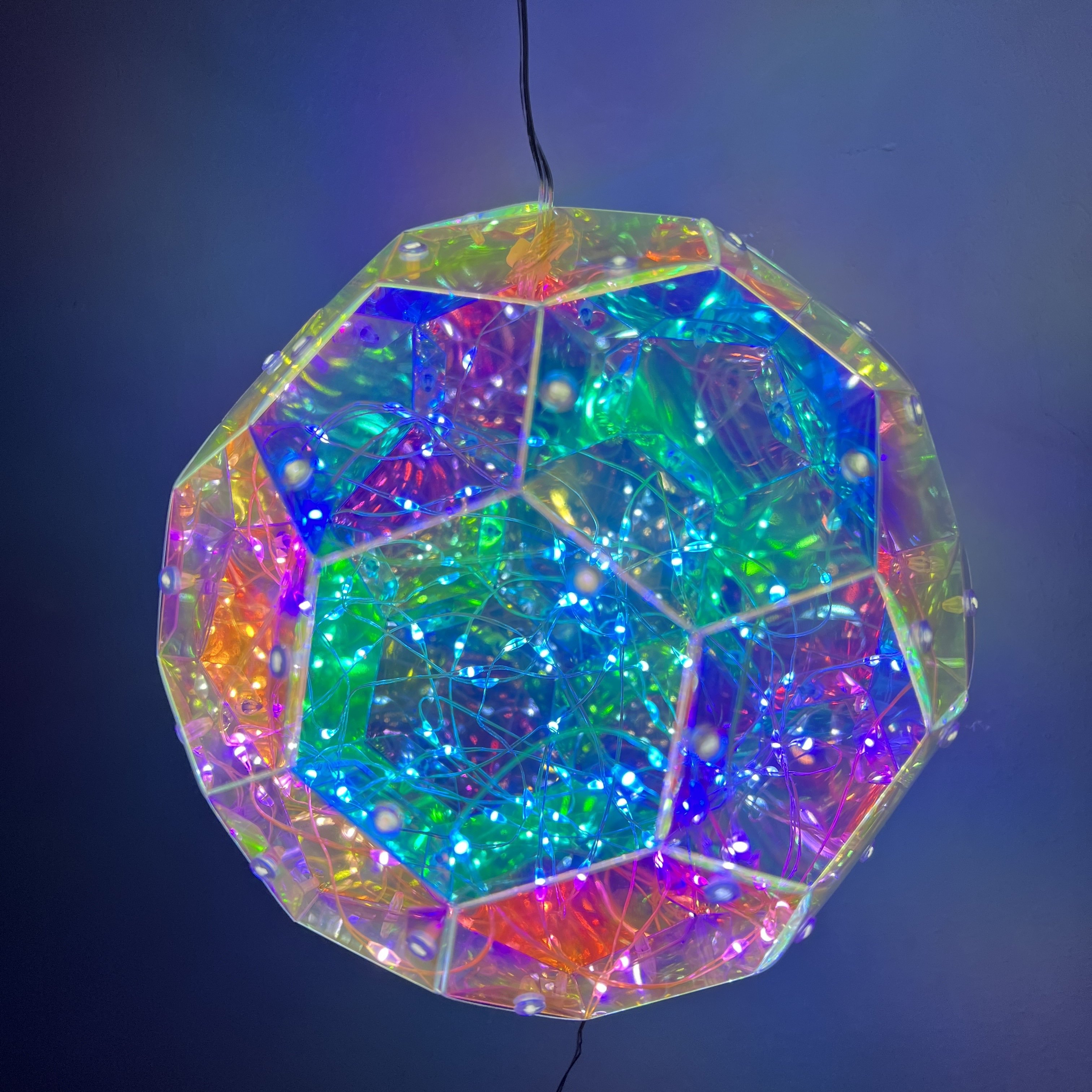 Click to view product details and reviews for Iridescent Dreamlight Ball Table Or Hanging Lamp 15cm.
