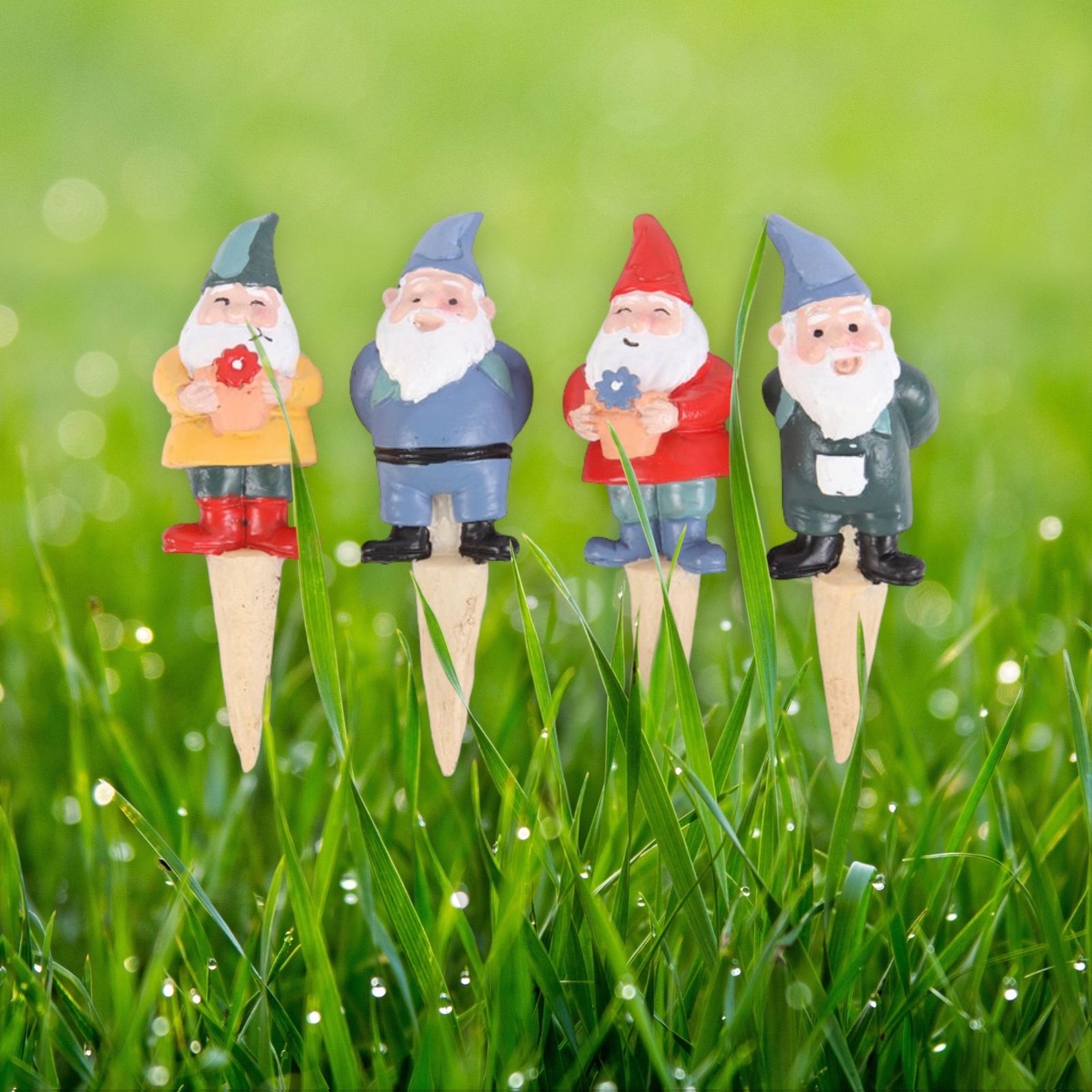 Click to view product details and reviews for Gnome Mini Plant Pot Pals 4 Pack.