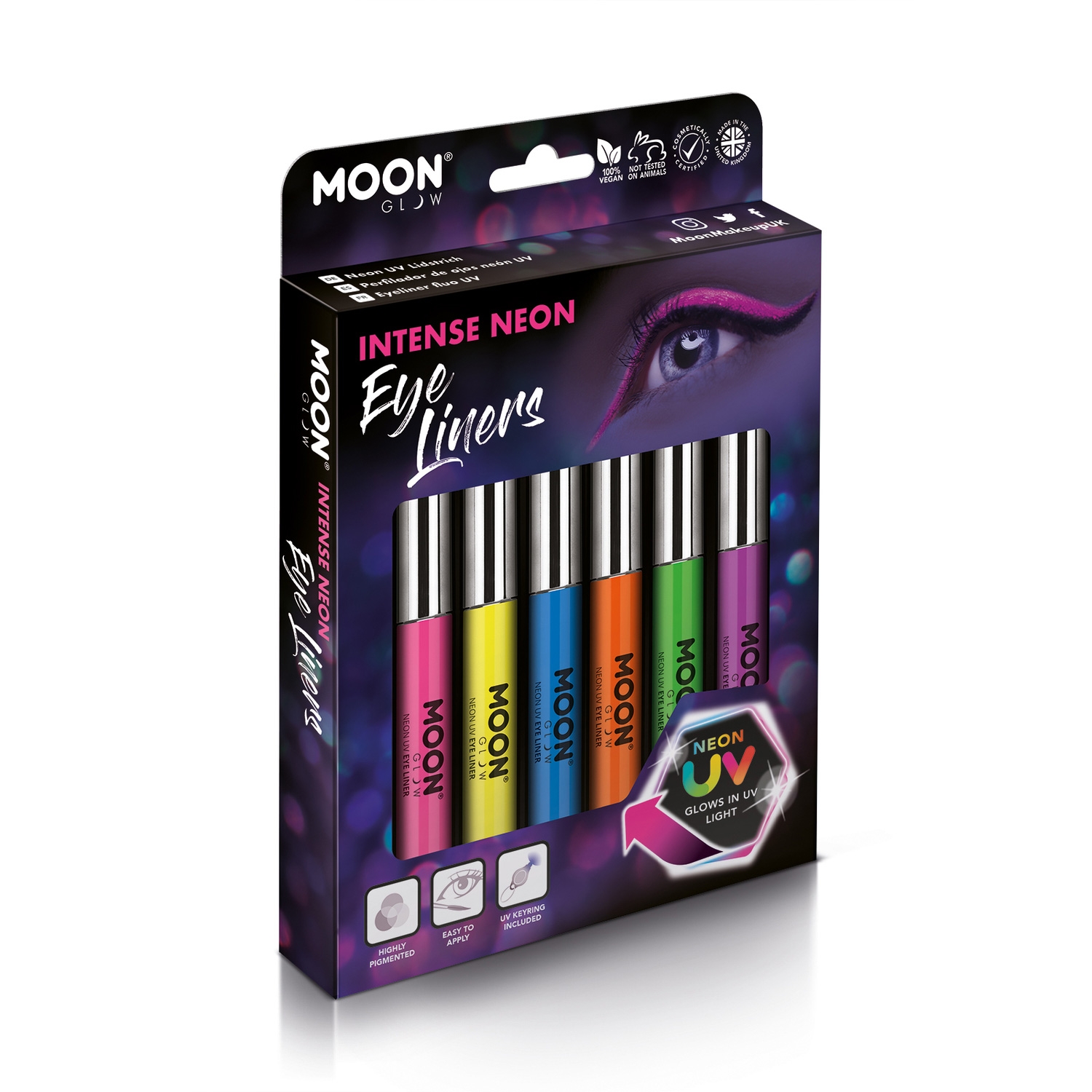 Click to view product details and reviews for Intense Neon Uv Eye Liner Box Set.