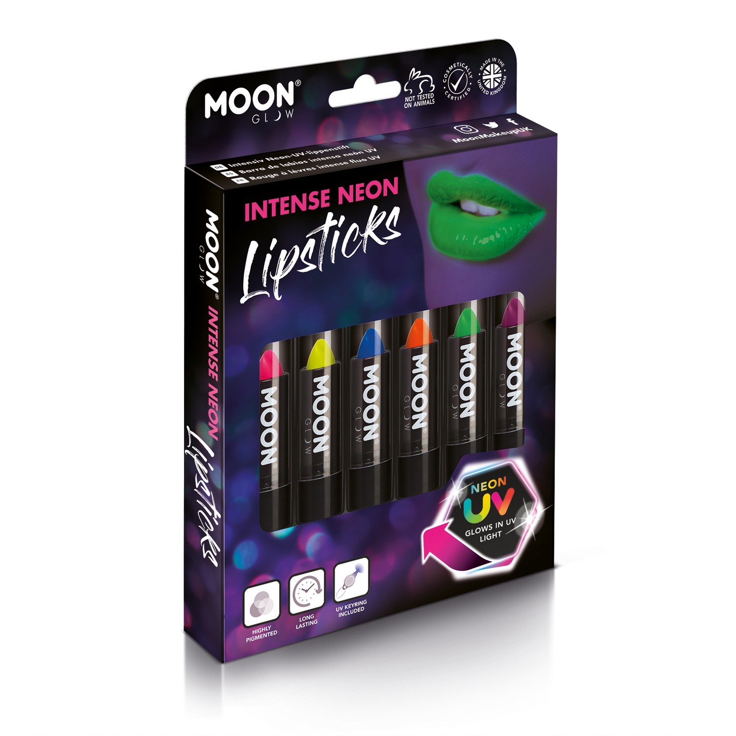 Click to view product details and reviews for Intense Neon Uv Lipstick Box Set.