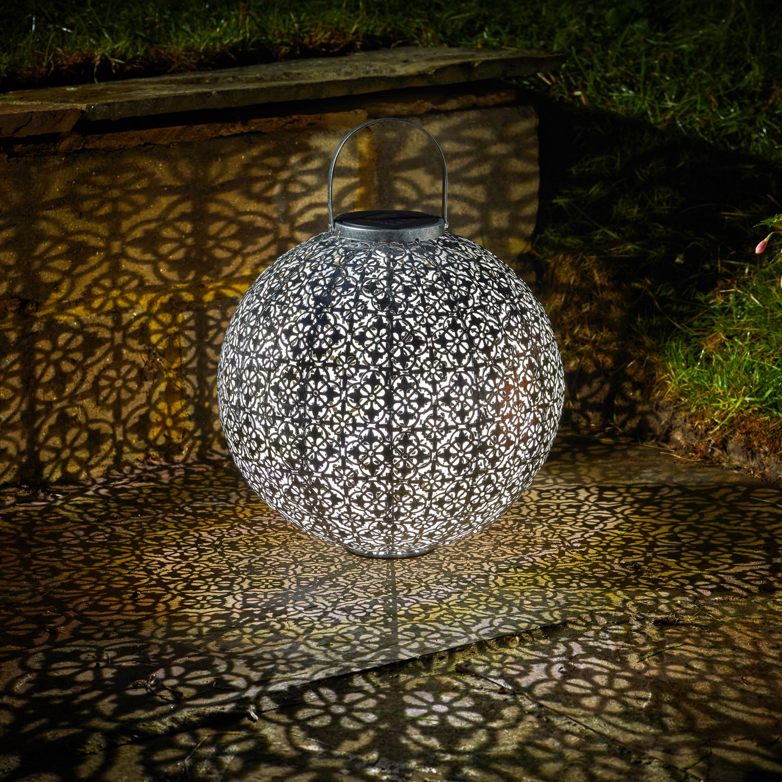 Click to view product details and reviews for Jumbo Solar Damasque Lantern.