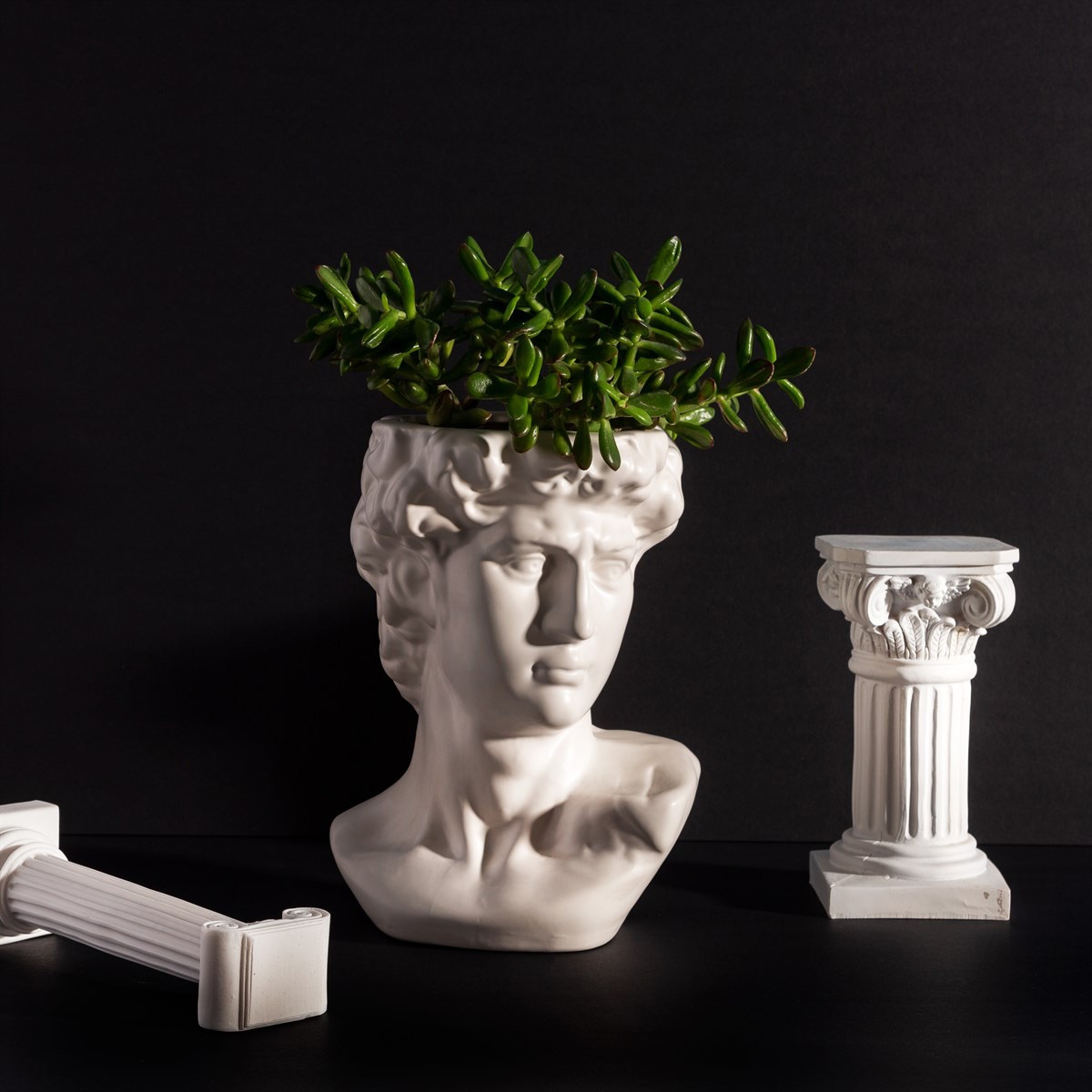 Click to view product details and reviews for Greek Head Large Planter.