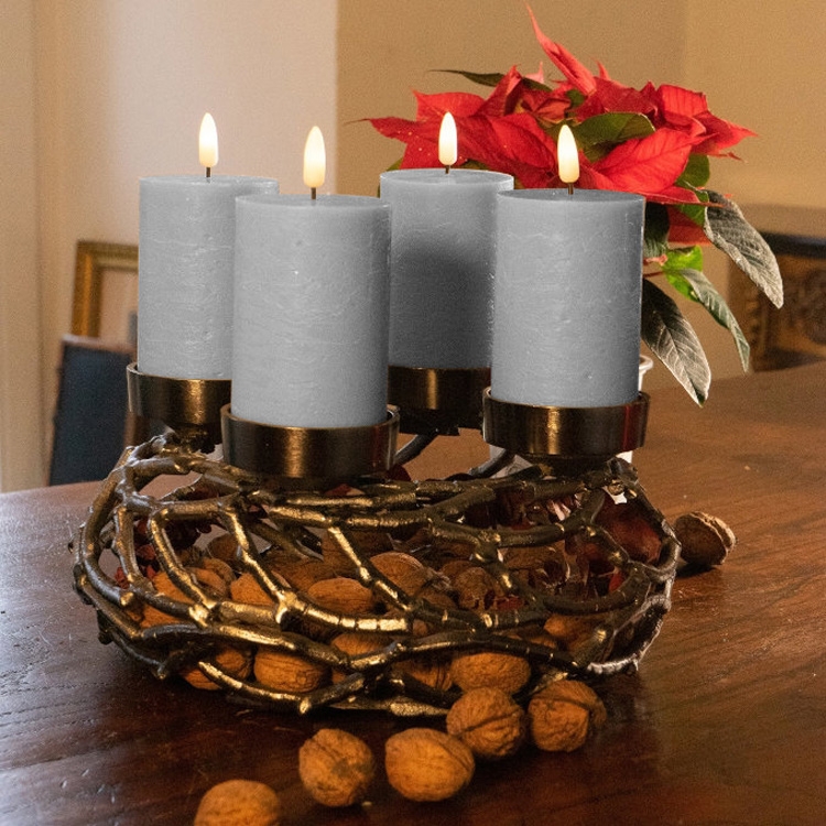 Click to view product details and reviews for Led 3d Flame Candle Grey With Remote 4 Pack.